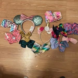 Mickey Mouse ears and hair bow lot